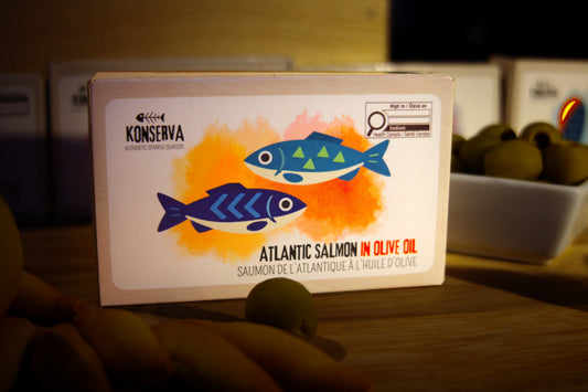 Konserva Atlantic Salmon in Olive Oil