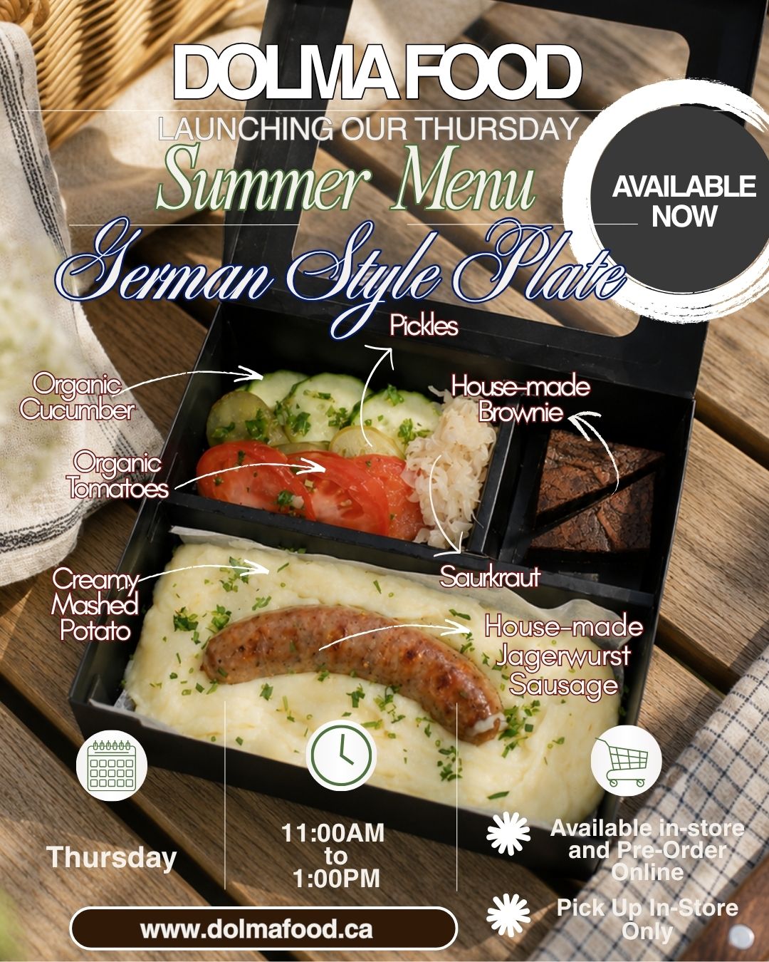 Thursday Pre Order: German Style Plate