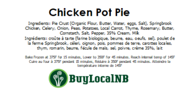 Springbrook Chicken Pot Pie