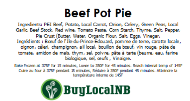 PEI Beef Pot Pie